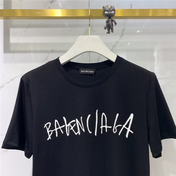 Balenciaga T-Shirts Short Sleeved O-Neck For Men #778166 - Image 3