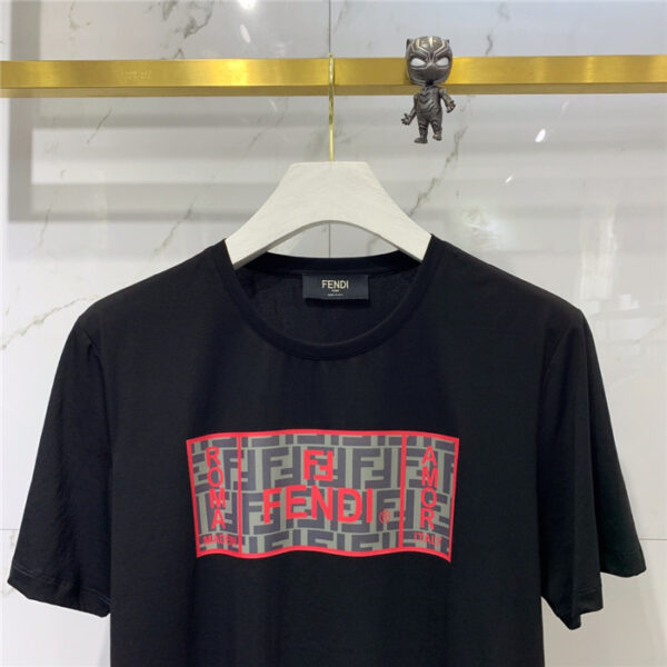 Fendi T-Shirts Short Sleeved O-Neck For Men #778538 - Image 3