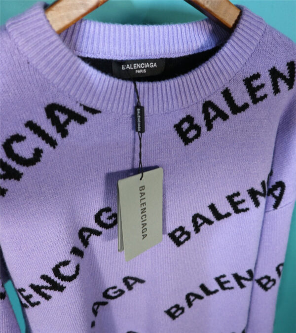 Balenciaga Sweaters Long Sleeved O-Neck For Unisex #784273 - Image 4